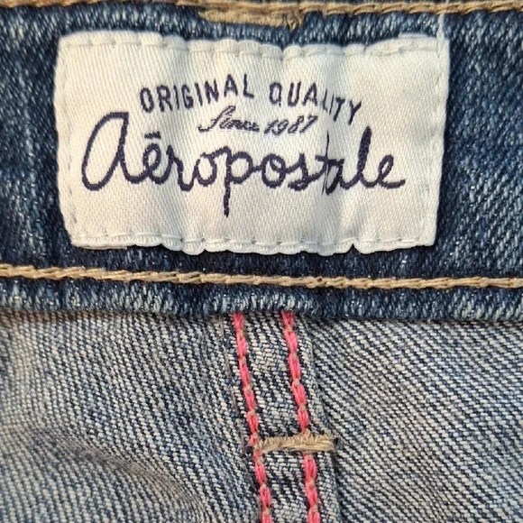 Aeropostale Distressed Blue Denim Shorts - Picture 2 of 16